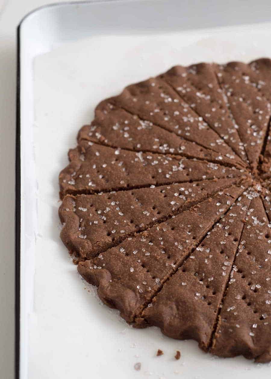 Easy Chocolate Shortbread Cookies Recipe