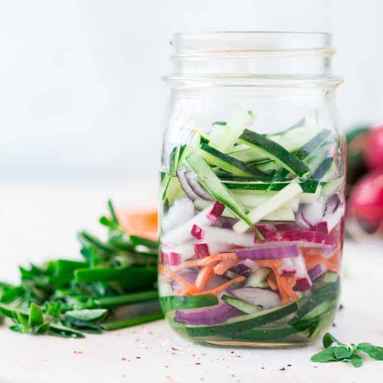 Quick Pickled Cucumbers and Onions A Pickled Vegetable Side Recipe