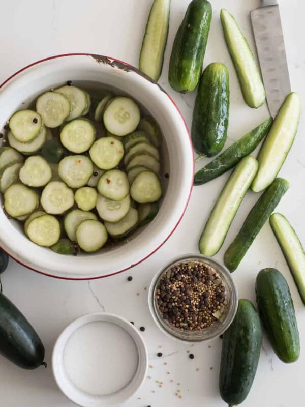 Homemade Refrigerator dill Pickles Recipe.