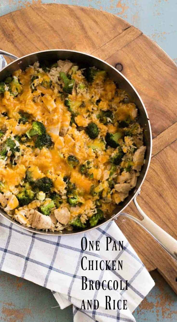Quick and easy One Pot Chicken Broccoli Rice Casserole that is on the table in only 30 minutes.