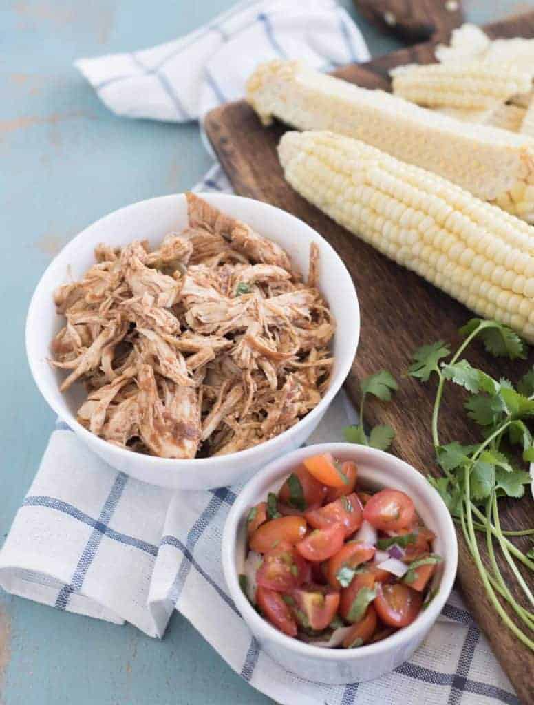 Image of Instant Pot Chopotle Chicken Taco Meat.