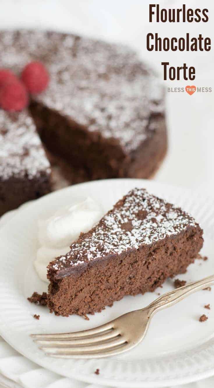 Light and fluffy chocolate cake made from just three simple ingredients. You won't believe how delicious this flourless chocolate torte is. 