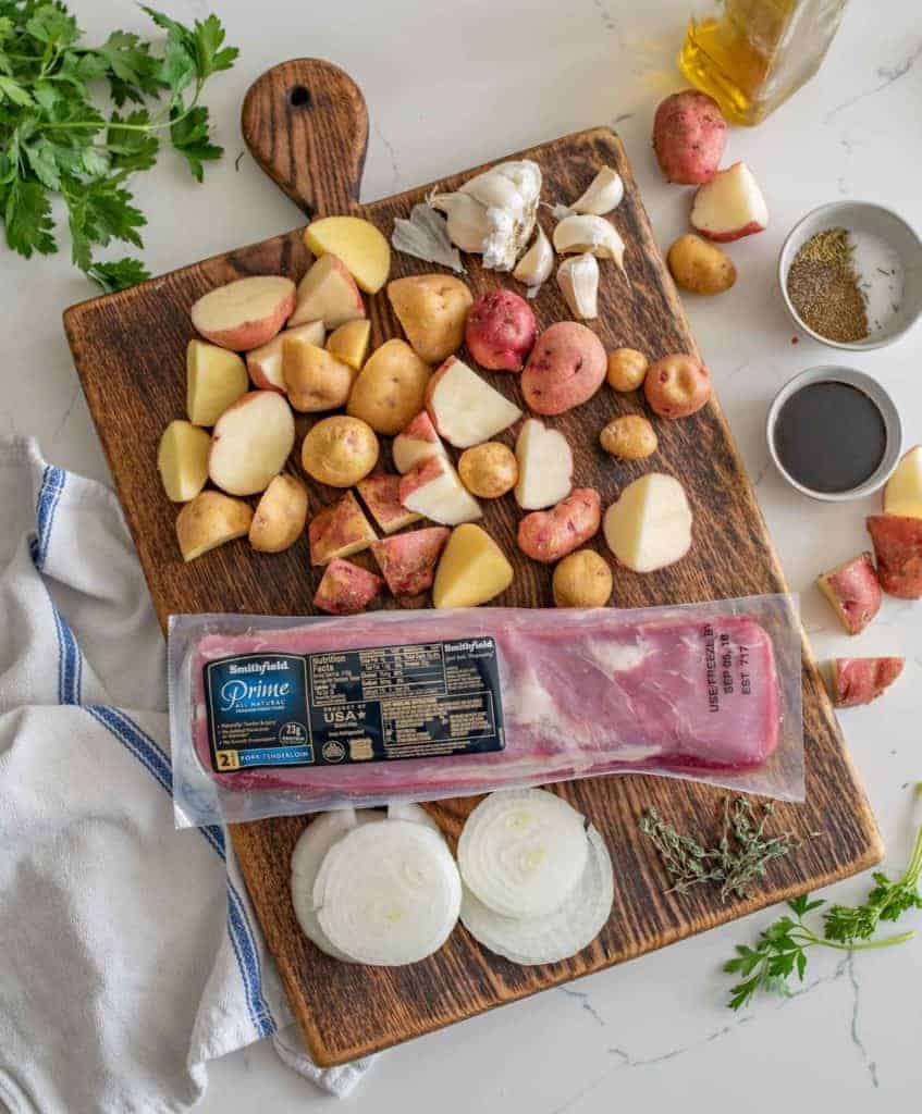 The BEST Slow Cooker Pork Tenderloin and Potatoes Recipe