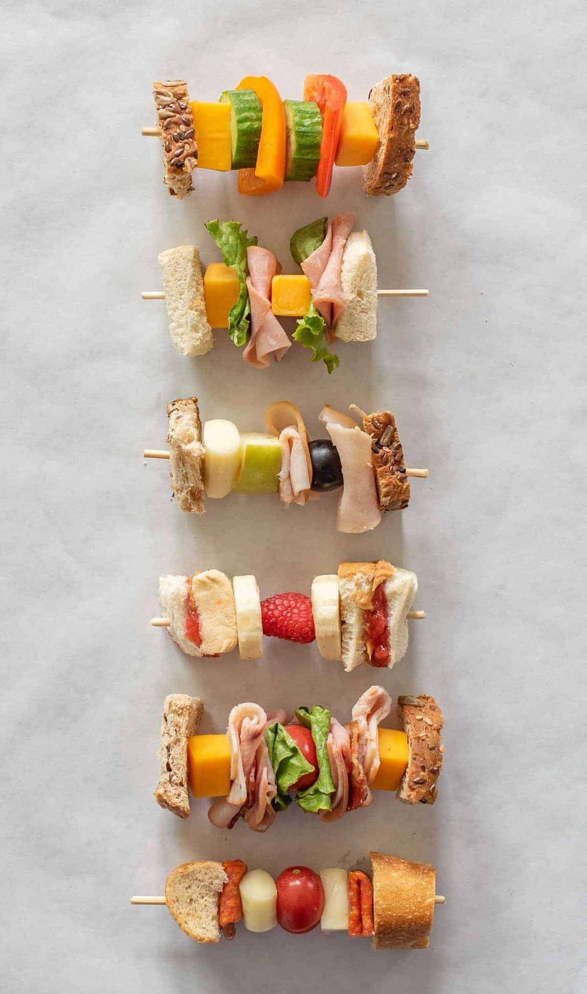 6 Sandwich-on-a-Stick Lunch Box Ideas