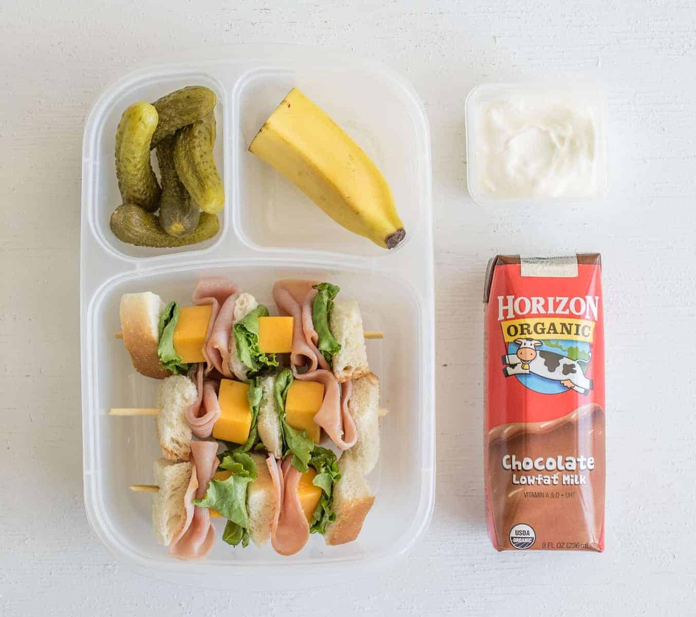 6 Easy "Sandwich-on-a-Stick" Lunch Box Ideas are perfect to take to school or work and are a fun twist on all of your favorite classic sandwiches.