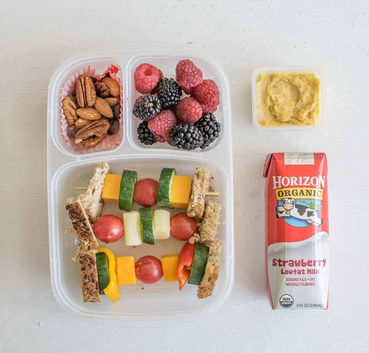 6 Easy "Sandwich-on-a-Stick" Lunch Box Ideas are perfect to take to school or work and are a fun twist on all of your favorite classic sandwiches.