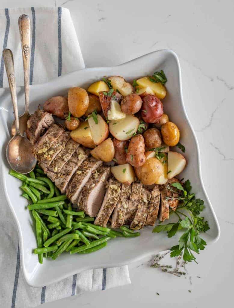 Slow Cooker Pork Tenderloin and Potatoes