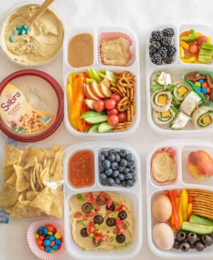 Image of hummus lunch boxes