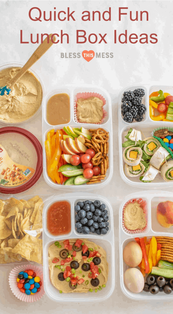 Cucumber Salad, Hummus & Pita Bento Box Lunch