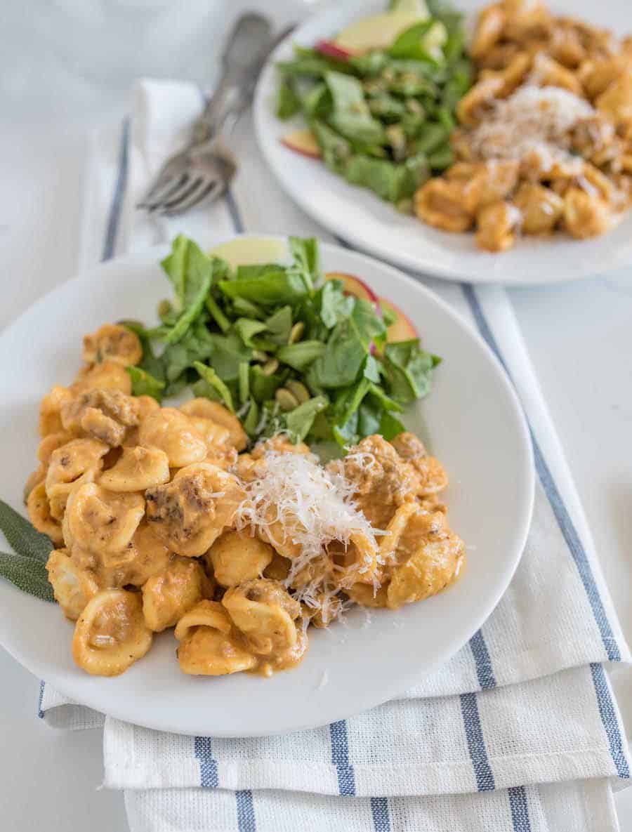 Sausage and Pumpkin Pasta