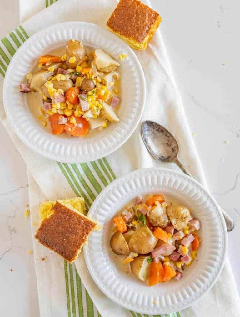 Creamy Slow Cooker Potato Corn Chowder Recipe Crockpot Chowder