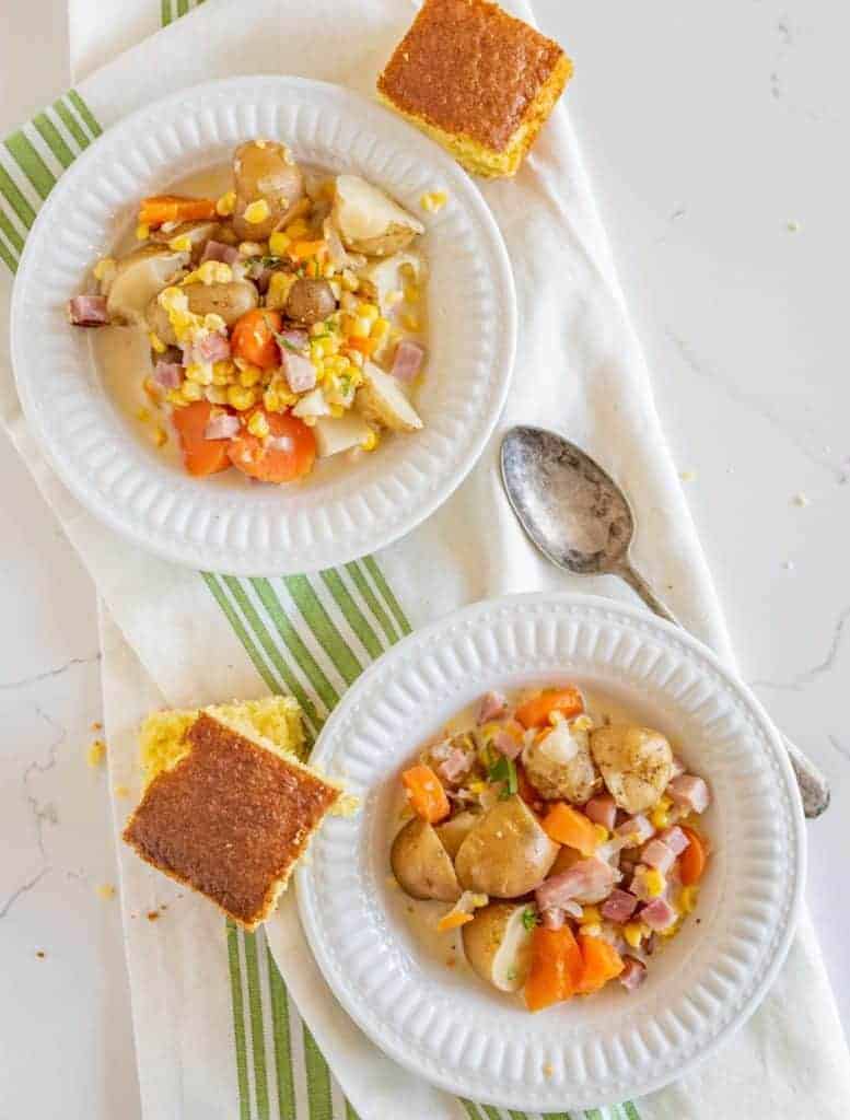 Creamy Slow Cooker Potato Corn Chowder Recipe Crockpot Chowder