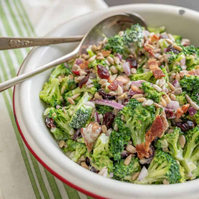 DeliStyle Broccoli Salad Recipe Healthy Side Salad With Bacon Bits