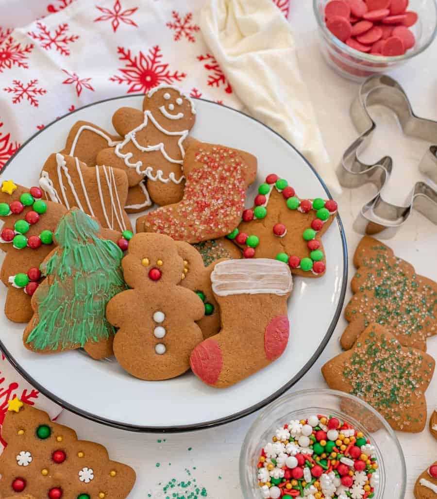 Gingerbread Man Cookie Miniature Food Christmas Gifts For Kids Decor J