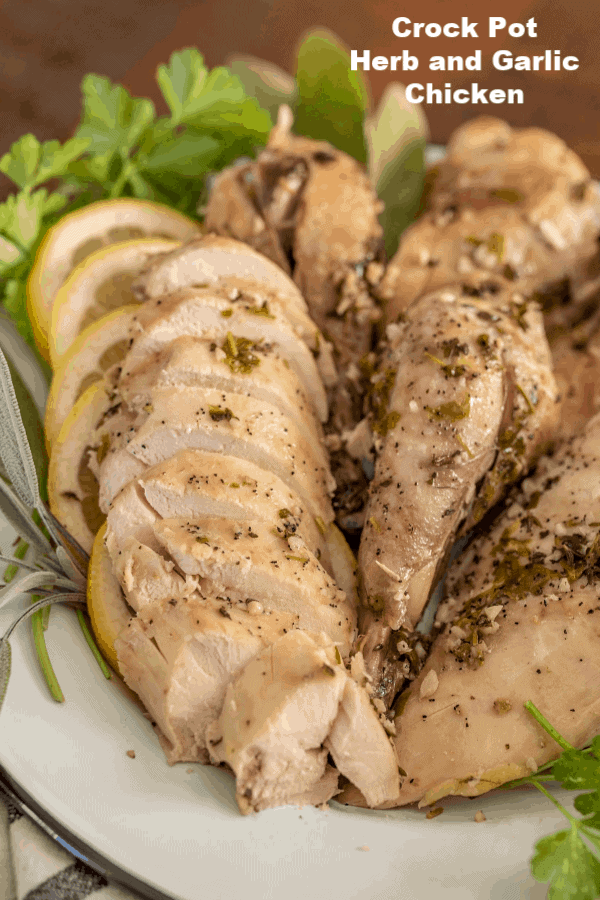 Garlic & Herb Crock Pot Whole Chicken | Slow Cooker Chicken Recipe