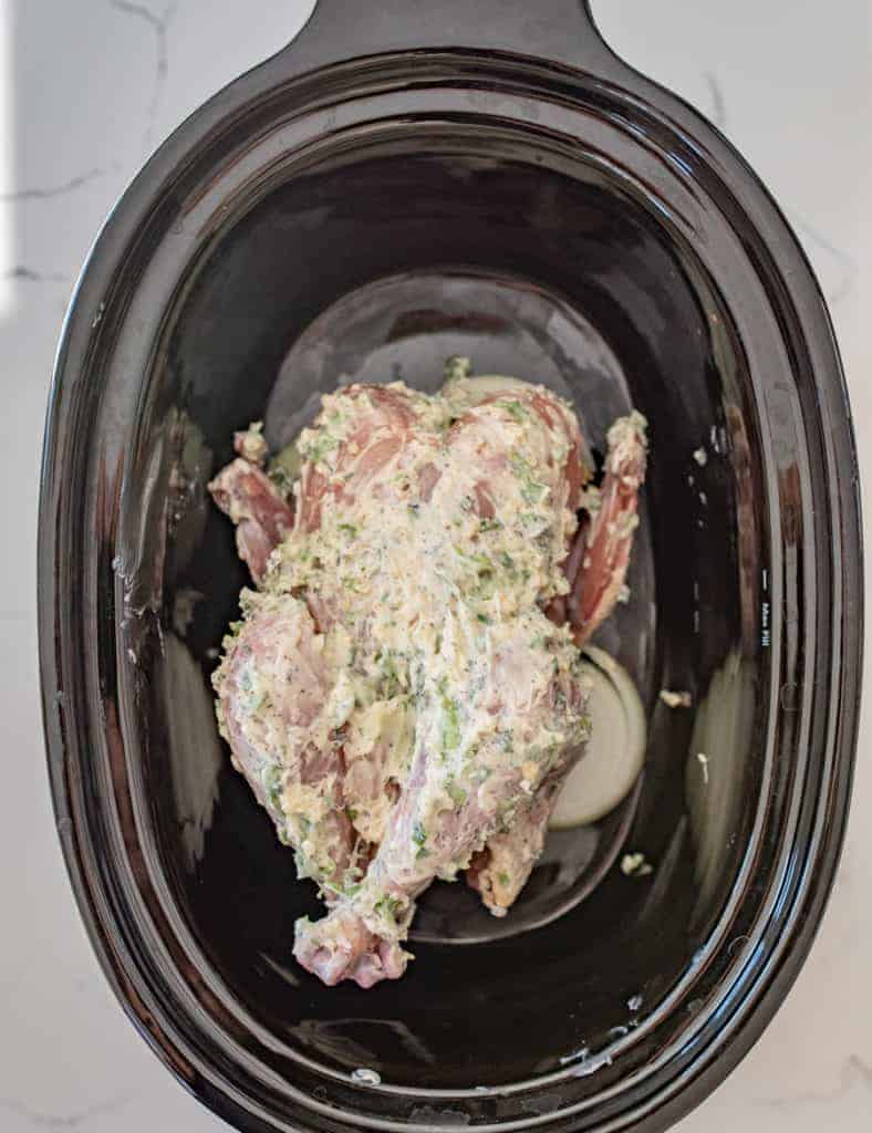 Garlic & Herb Crock Pot Whole Chicken Slow Cooker Chicken Recipe