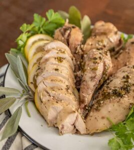 Garlic and Herb Whole Chicken in the Crock Pot