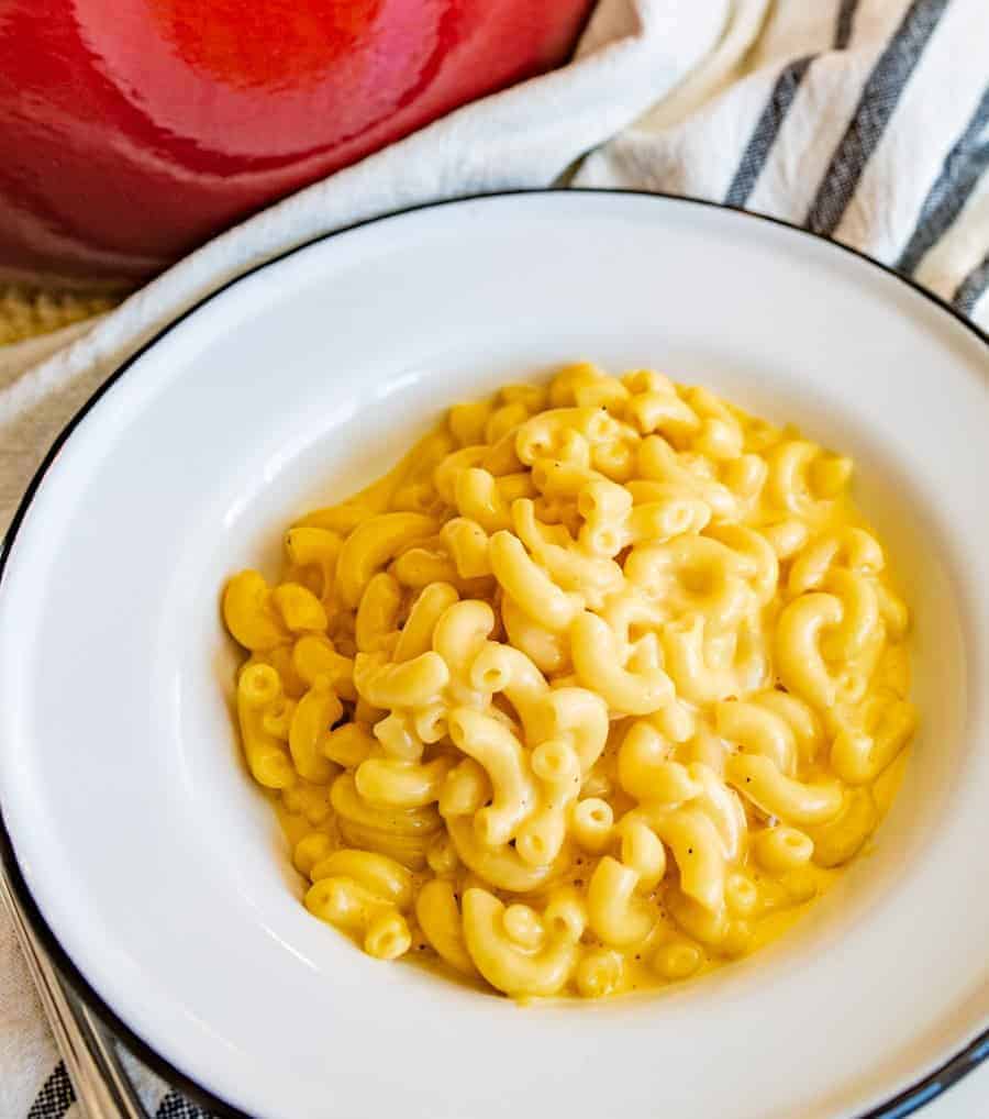 Bowl of Creamy Homemade Mac N Cheese