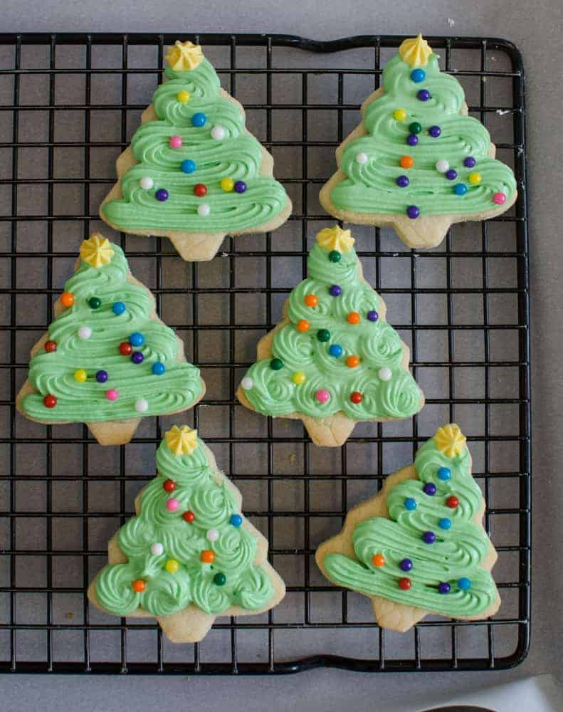 Soft and tender Christmas sugar cookies that are sweet and keep their shape very well and are perfect for decorating; Grandma Lucy's secret recipe!