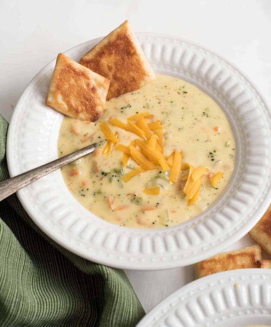 Instant Pot Broccoli and Cheese Soup Recipe