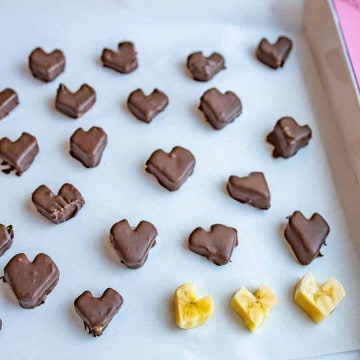 Chocolate-Covered Banana Hearts