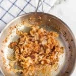 Caramelized onions are sweet, creamy, and luxurious to the palate. The low and slow cooking method cuts any of that tangy, sharp flavor that raw onions are so well known for, making these the perfect addition to just about any entree!