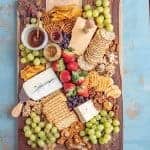 This classic cheese board has a little something for everyone! I like to fill my cheese boards with sweet, savory, and salty elements to round out the flavors and textures.