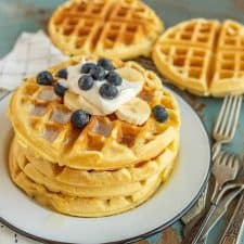 Classic Belgian Waffle Recipe | Easy Recipe for Fluffy + Crisp Waffles!