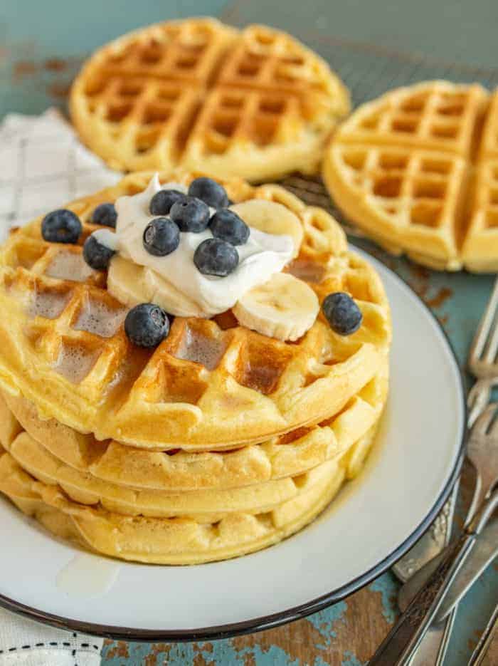 Extra Light and Fluffy Homemade Waffles | How To Make Fluffy Waffles