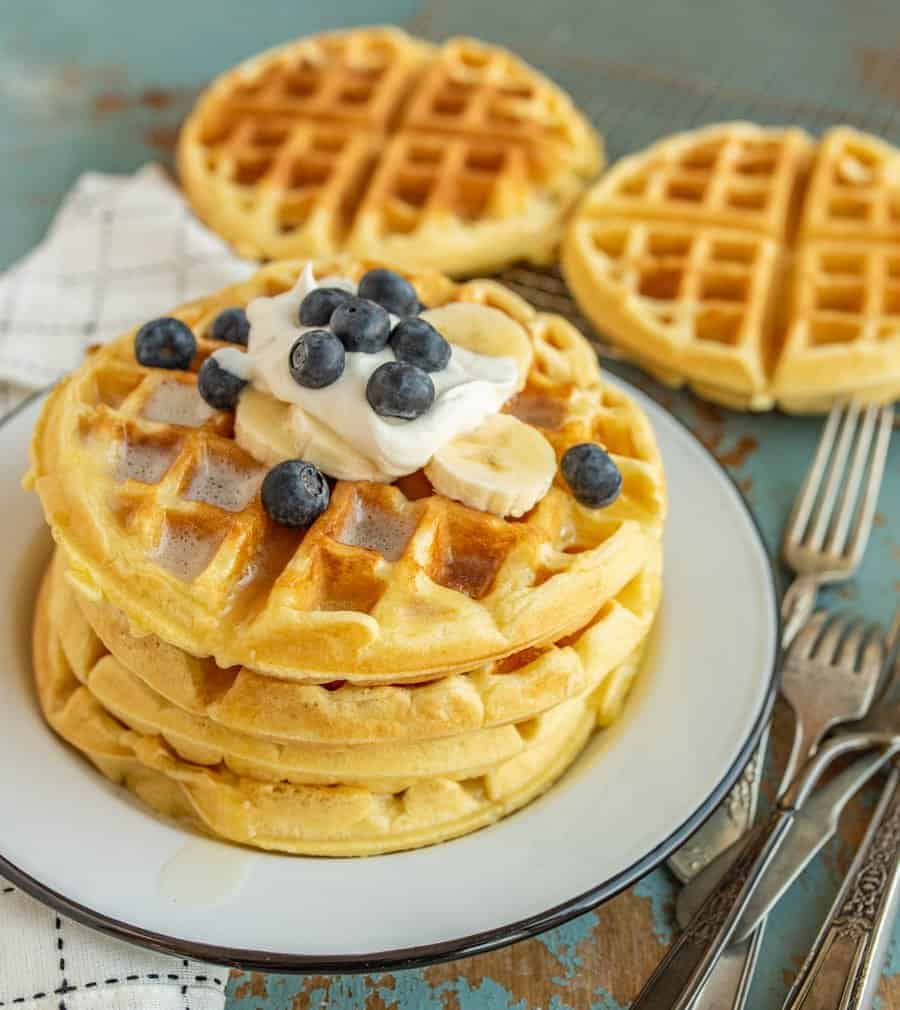 Classic Belgian Waffle Recipe | Easy Recipe for Fluffy + Crisp Waffles!