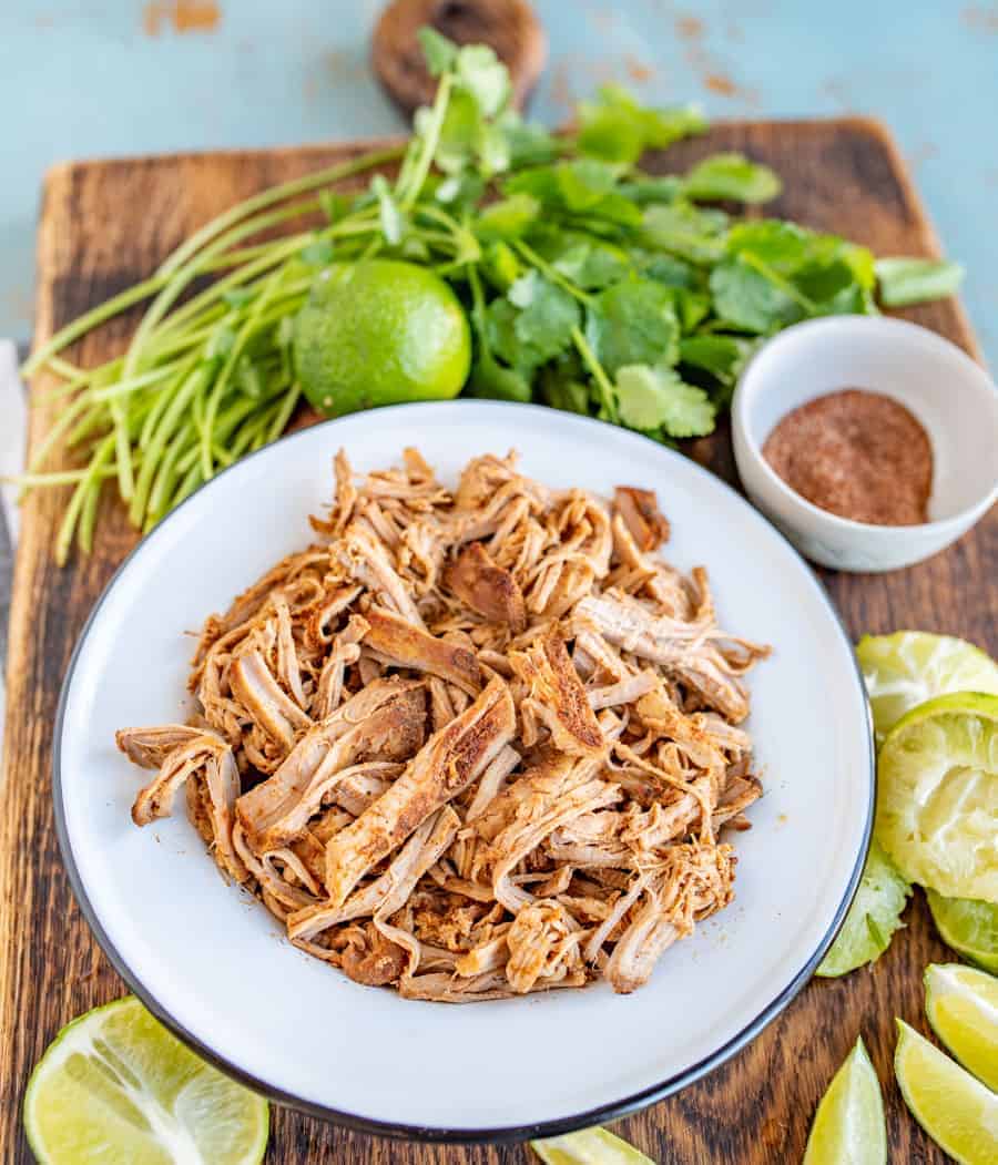 How to cook Pork Tenderloin for Tacos in the Crock-Pot so that it makes moist, super flavorful meat, with only 5 minutes of hands-on time and 4 hours of cooking.