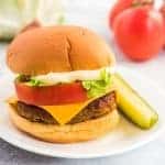 With all the traditional toppings of lettuce, tomato, cheese, and pickles — you might decide these Veggie and Lentil Burgers are just as tasty and flavorful as a regular meaty hamburger!