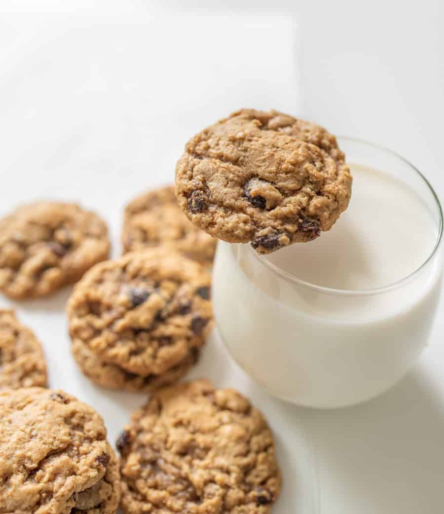 These classic and Amazing Oatmeal Raisin Cookies feature ultra-plump raisins, two types of oats, chopped pecans, and the perfect blend of sweetness and warm spices.