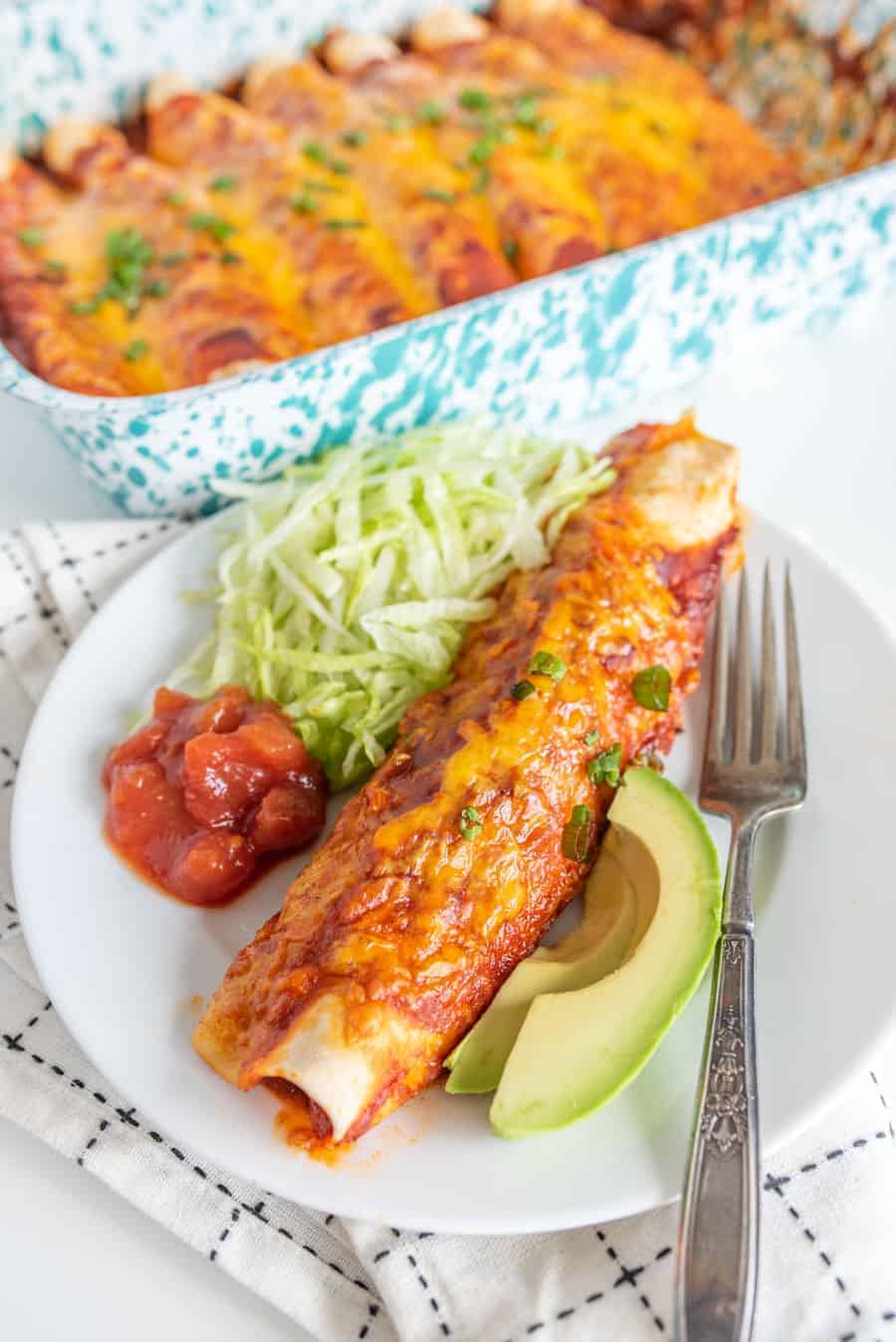 Ground Beef Enchiladas — Bless this Mess