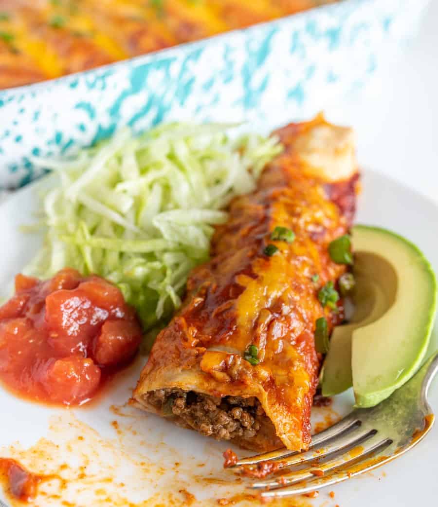 Turn up the fun on dinner time with these cheesy and flavorful Ground Beef Enchiladas. With simple ingredients and a whole lot of flavor, they could be your newest weeknight staple.