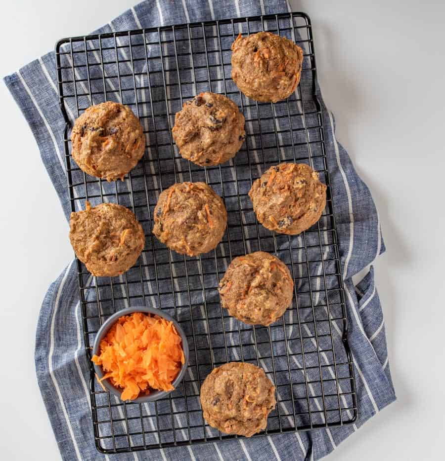 Healthy Carrot Cake Muffins are a nourishing spin on a springtime classic and have all the flavors you love in carrot cake (raisins, nuts, carrots), plus you can get away with having them for breakfast. And that's just a win-win.