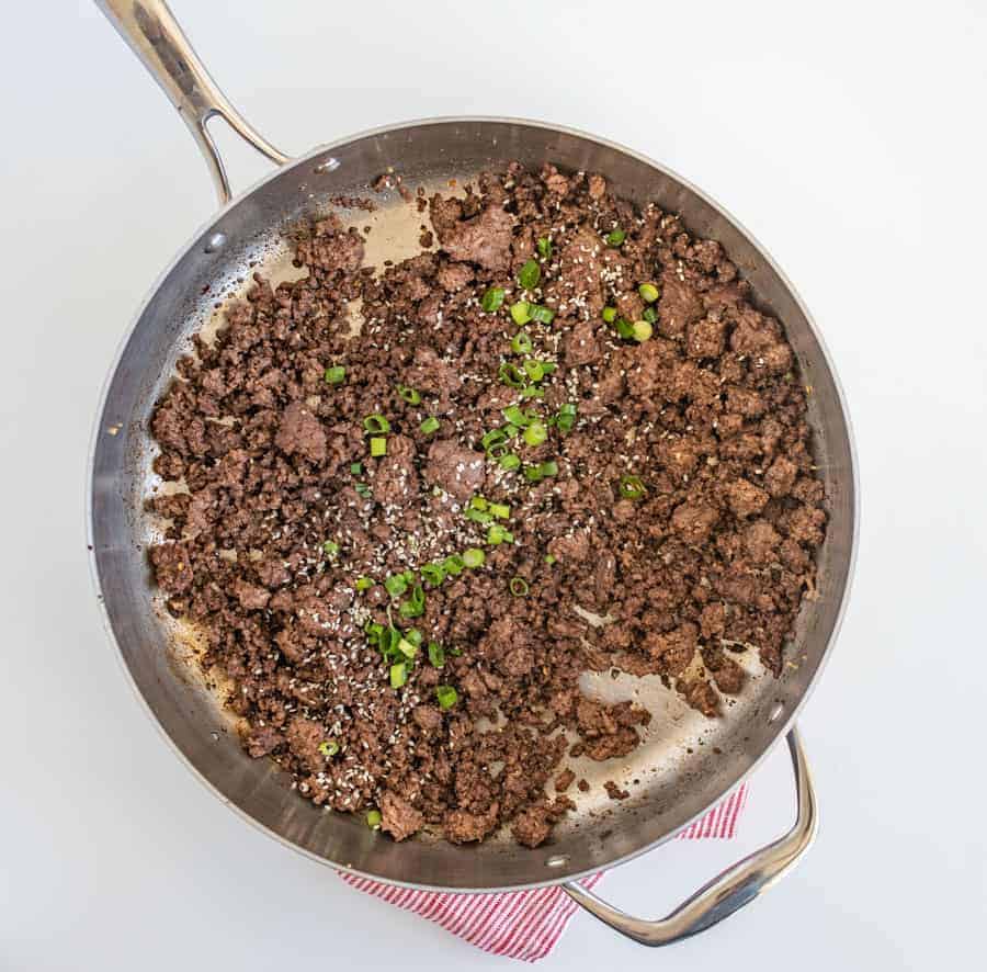 Super flavorful and simple to toss together, Easy Korean Ground Beef and Rice is a staple weeknight meal that the whole family will love.