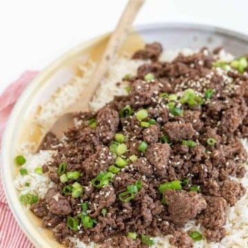 Easy Korean Ground Beef and Rice