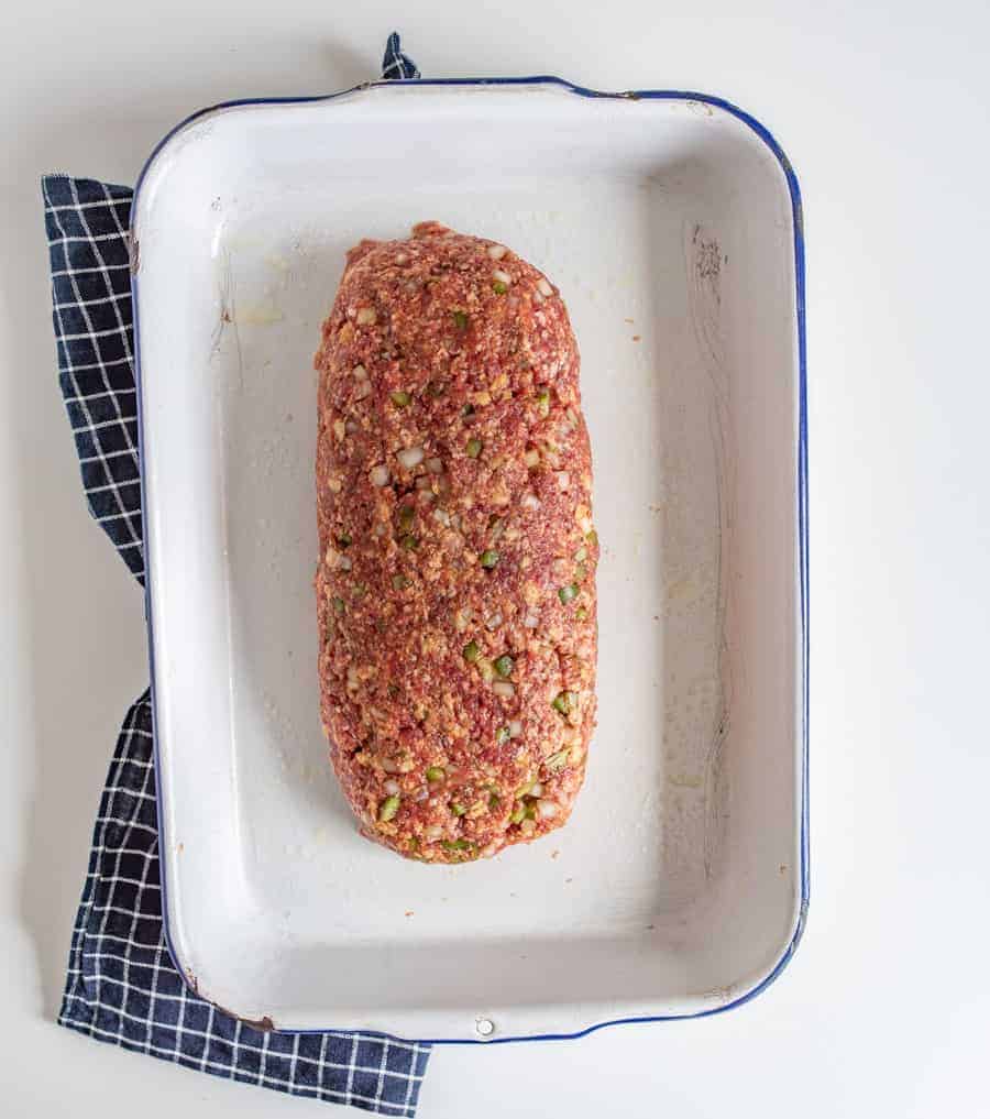 Bop's Favorite Meatloaf Recipe is a super savory and easy comfort food that's generously flavored with onion, green bell pepper, spices, and of course, ketchup.