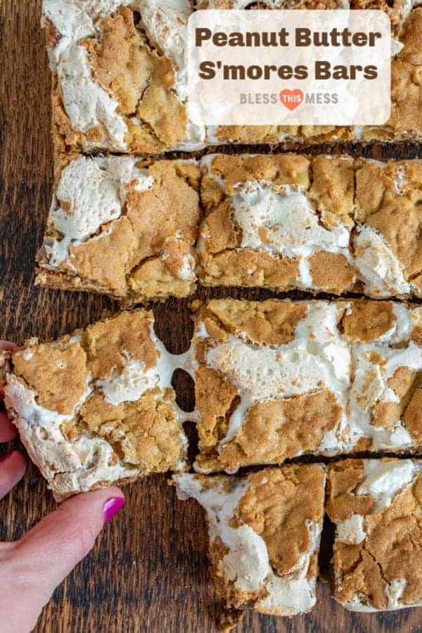 life changing peanut butter S'mores Bars Pin.