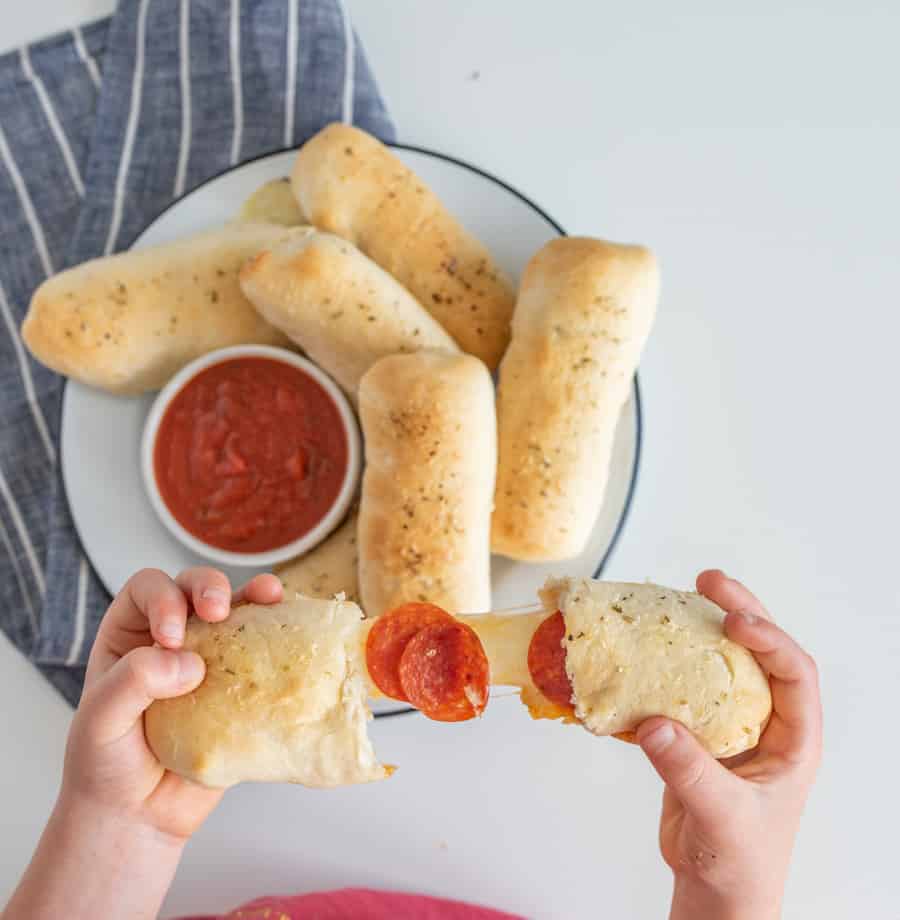 Pizza just got a snackable upgrade with these buttery and filling individual Pepperoni Pizza Sticks.