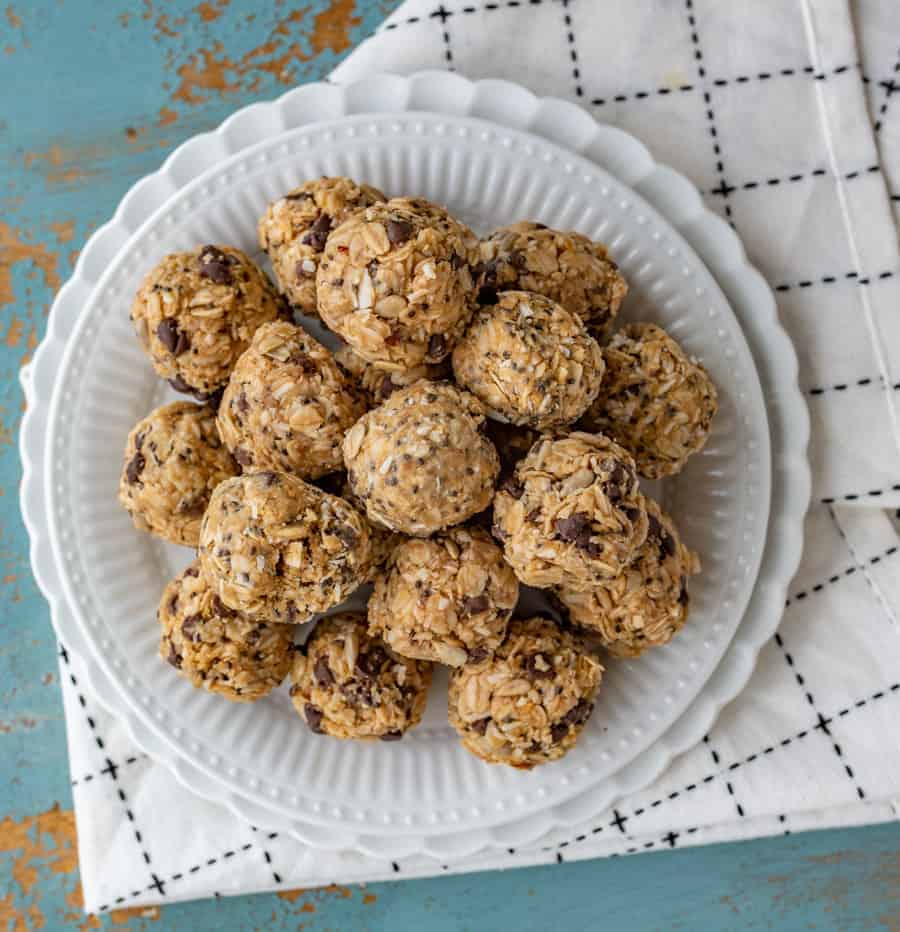Extra Protein Oatmeal Bites pack a ton of nutrients, fiber, and protein for a well-balanced snack that tastes reminiscent of a healthy peanut butter cup.