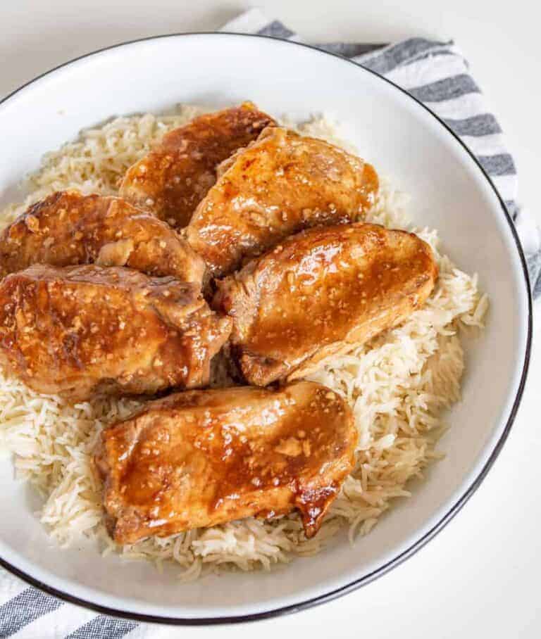 Slow Cooker Honey Garlic Pork Chops Recipe Bless This Mess