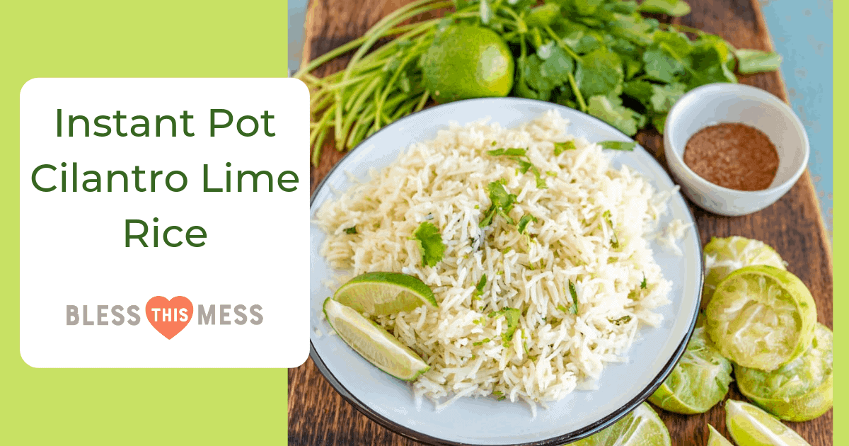 This Instant Pot cilantro lime rice comes together in less than a half-hour and is spectacular with any Tex-Mex dish.