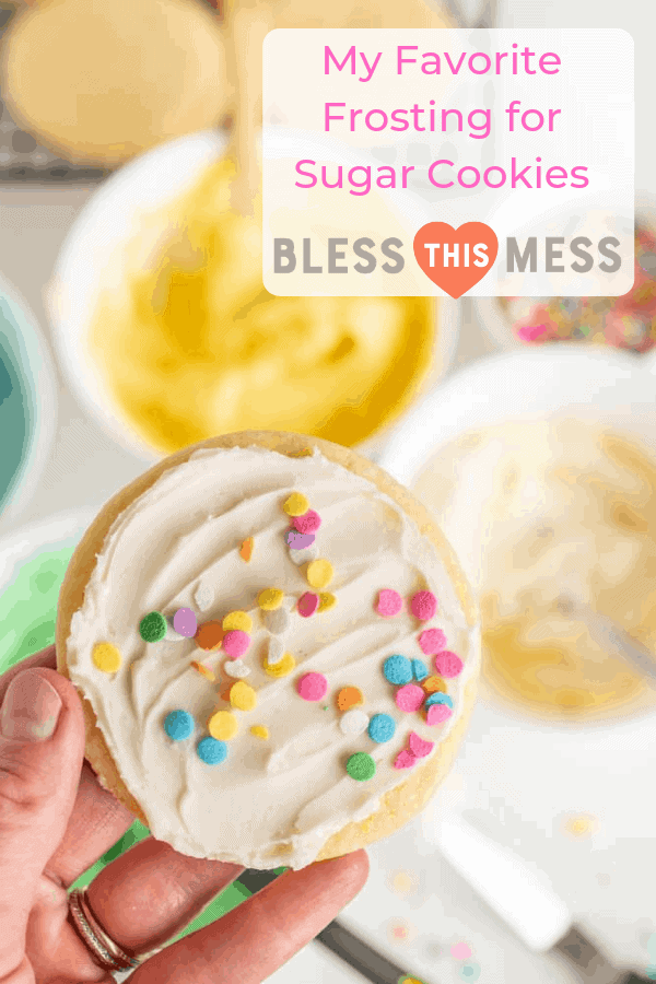 My Favorite Frosting for Sugar Cookies is buttery, creamy, and fluffy to ice your favorite cookies or any other dessert that calls for simple icing.