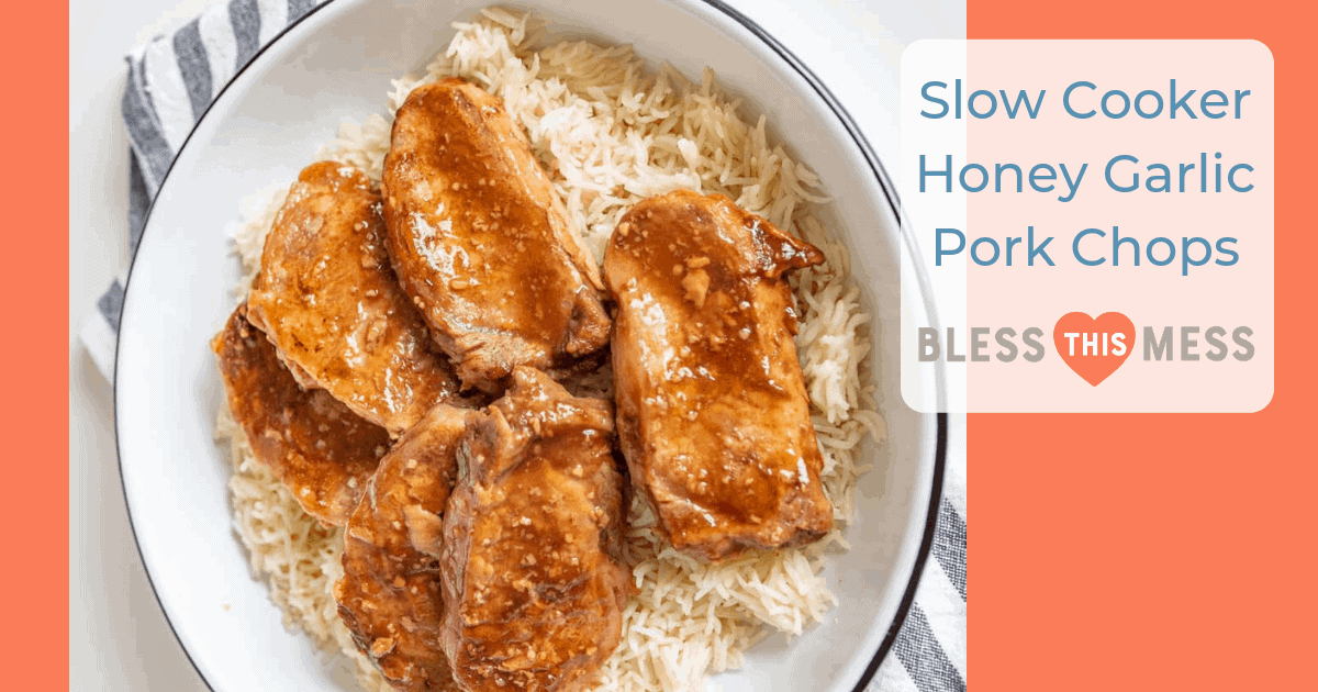 Slow Cooker Honey Garlic Pork Chops Recipe Bless This Mess