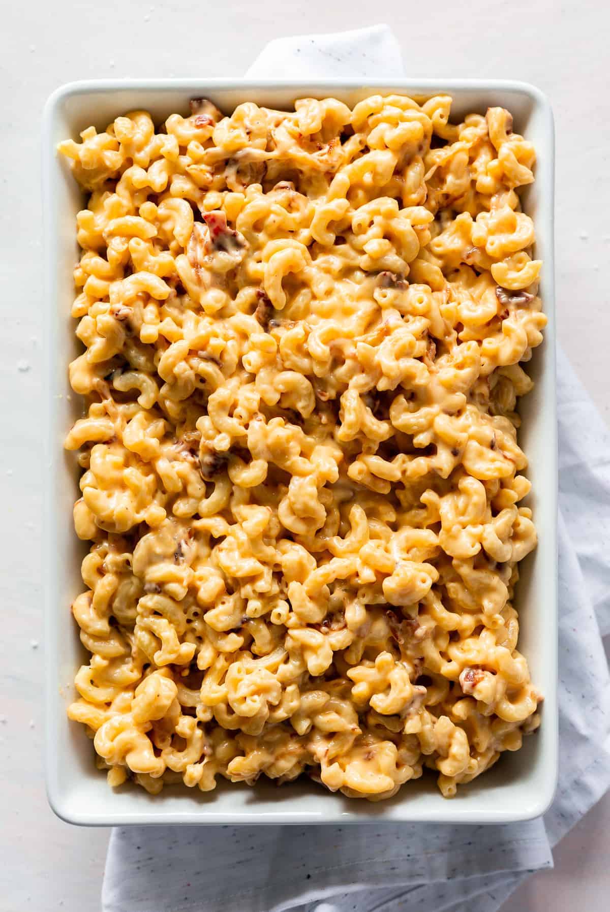 Creamy Baked Macaroni and Cheese with Bacon — Bless this Mess