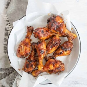 This simple 5 ingredient chicken leg recipe makes the best baked chicken legs I have ever had in my whole life! (And the masses agree - this recipe has been shared more than 250,000 times!)