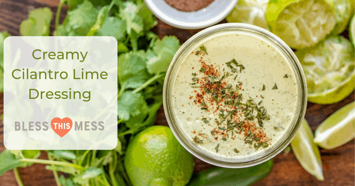 This Creamy Cilantro Lime Dressing is absolutely divine on just about everything from tacos to salads, and it takes less than 5 minutes to make.