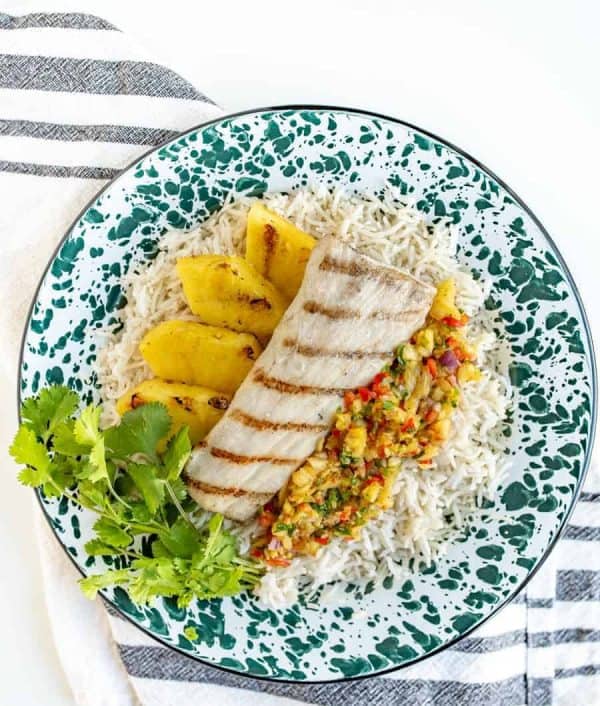 Grilled Mahi Mahi with Pineapple Salsa — Bless this Mess